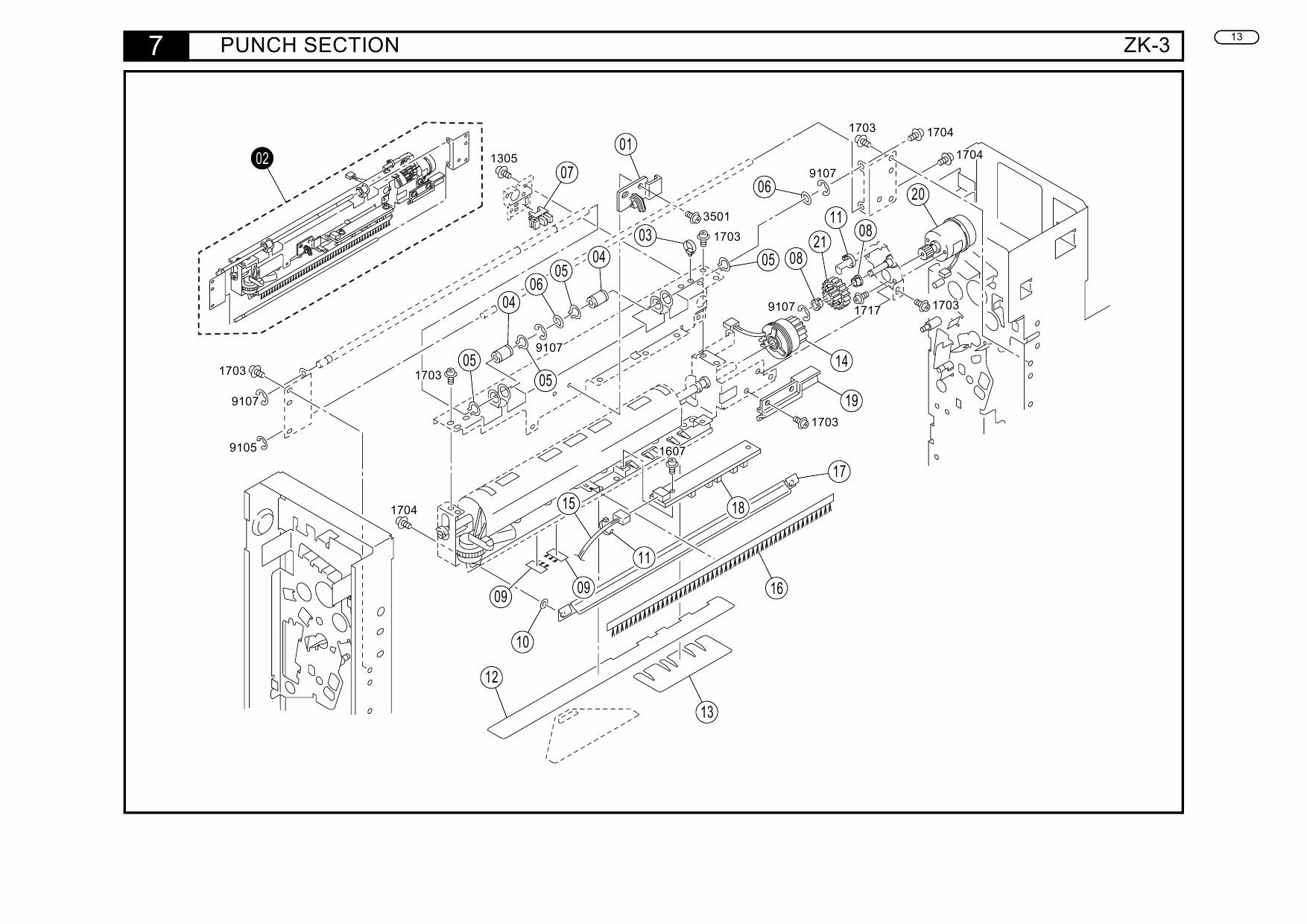 Konica-Minolta Options ZK-3 Parts Manual-3